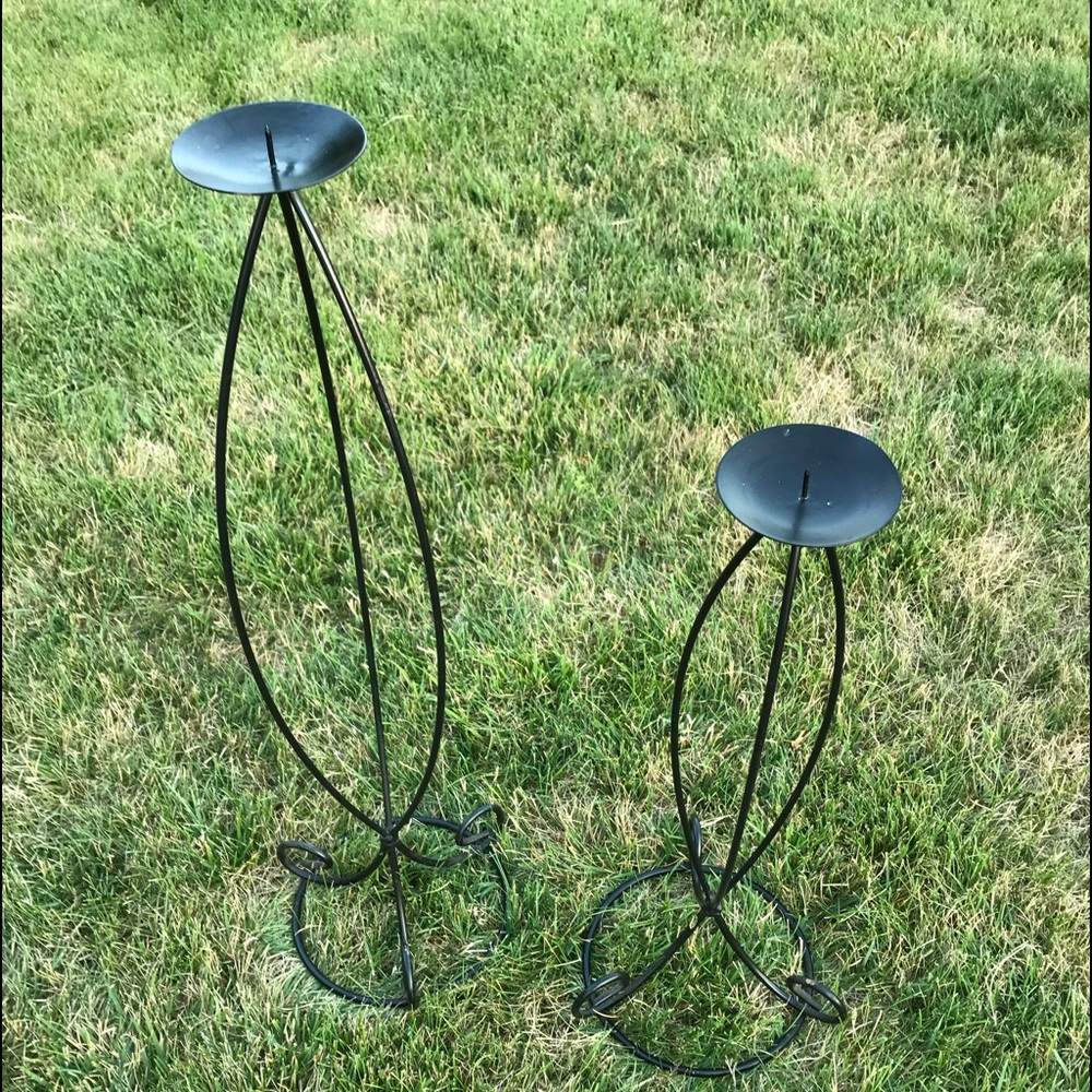 Set of decorative candle holders